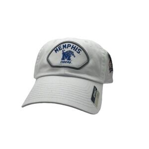 Memphis Tigers NCAA Hat Adjustable One Size Cruved Brim Embroidered NWT Blue